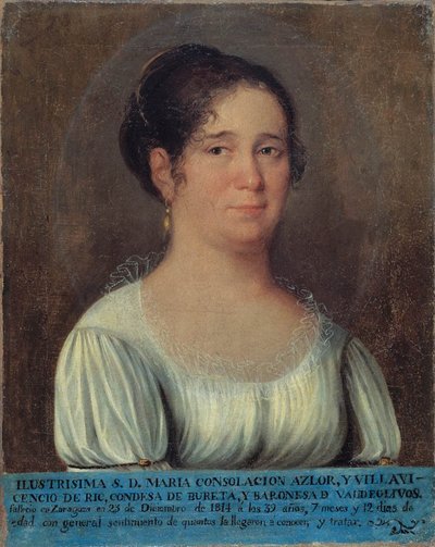 María Consolación Azlor, Comtesse de Bureta - Unbekannt Unbekannt